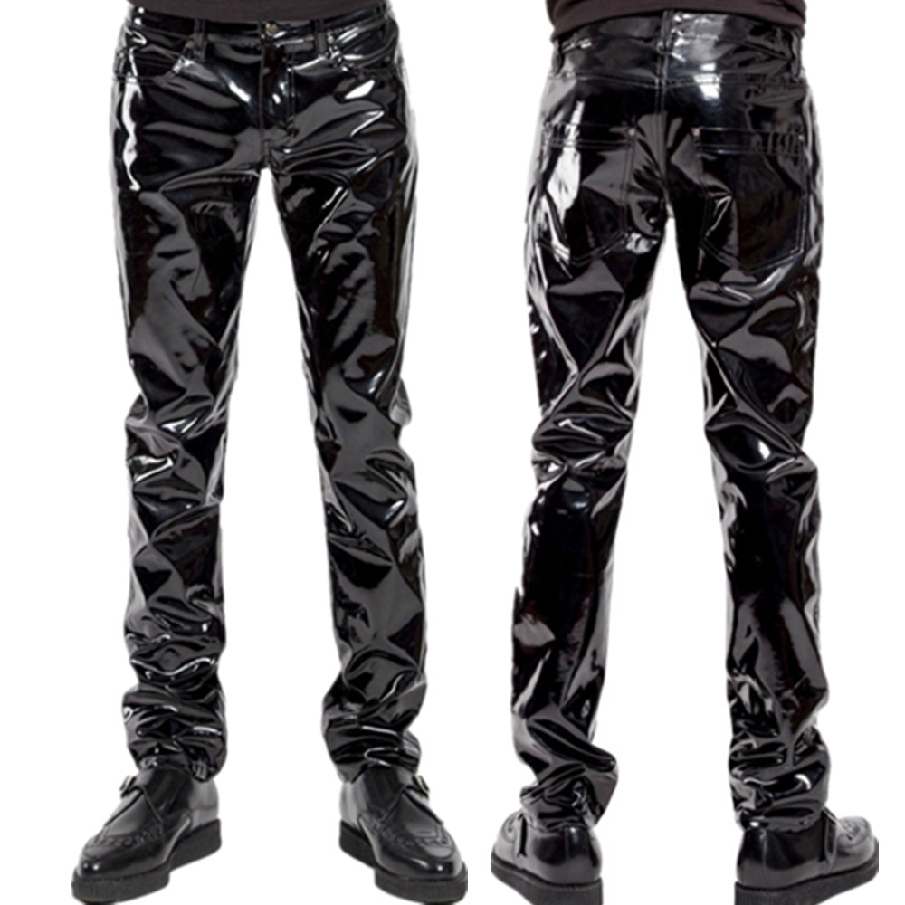 Motorcycle Gear For Men - Pantaloni in lattice PVC lucido da